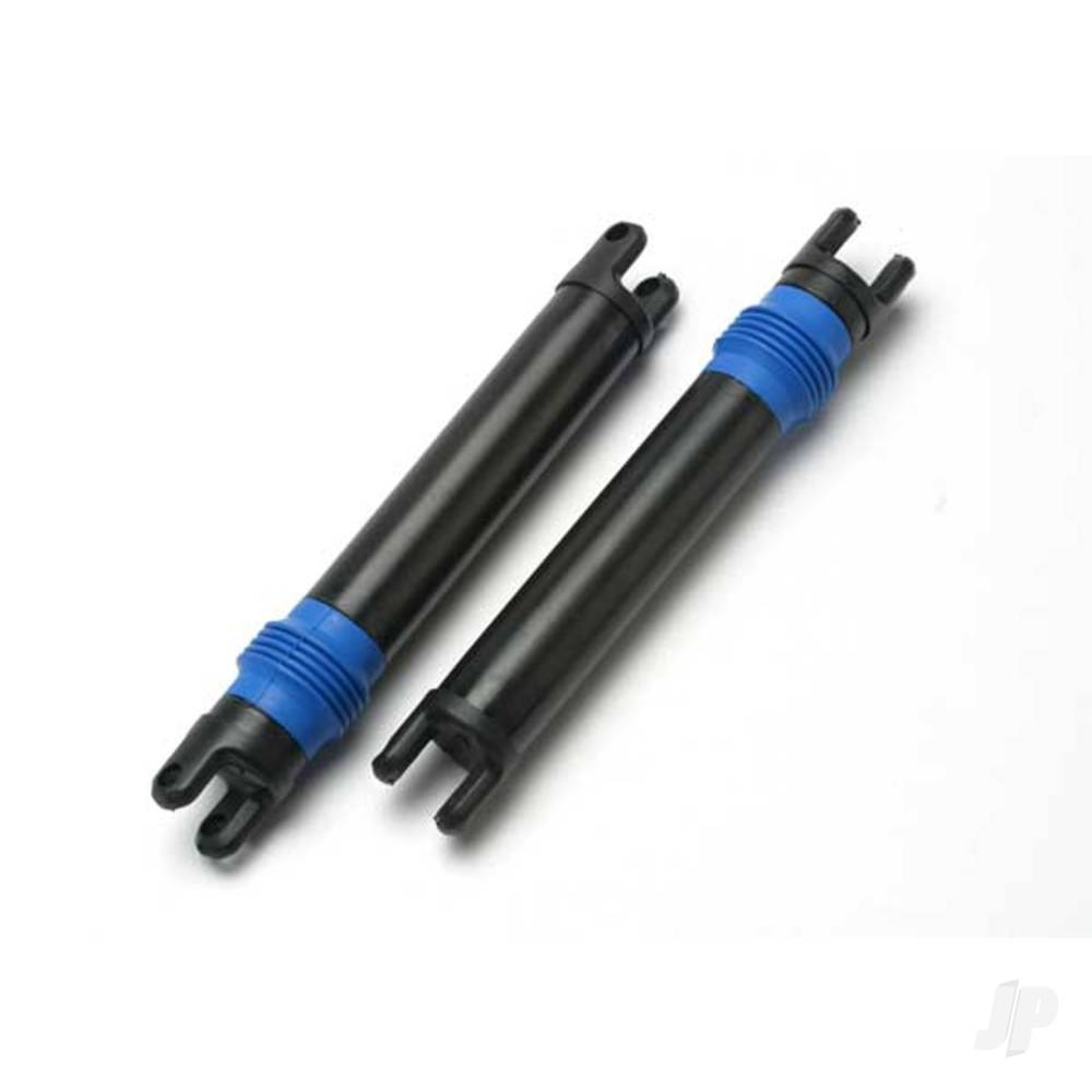 Traxxas Half shaft set, left or right (plastic parts only) (internal splined half shaft / external splined half shaft / rubber boot) (assembled with Glued boot) (2 assemblies)