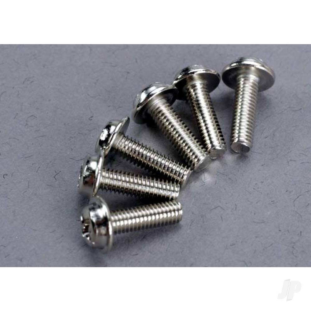 Traxxas Screws, 3x10mm washerhead machine (6 pcs)