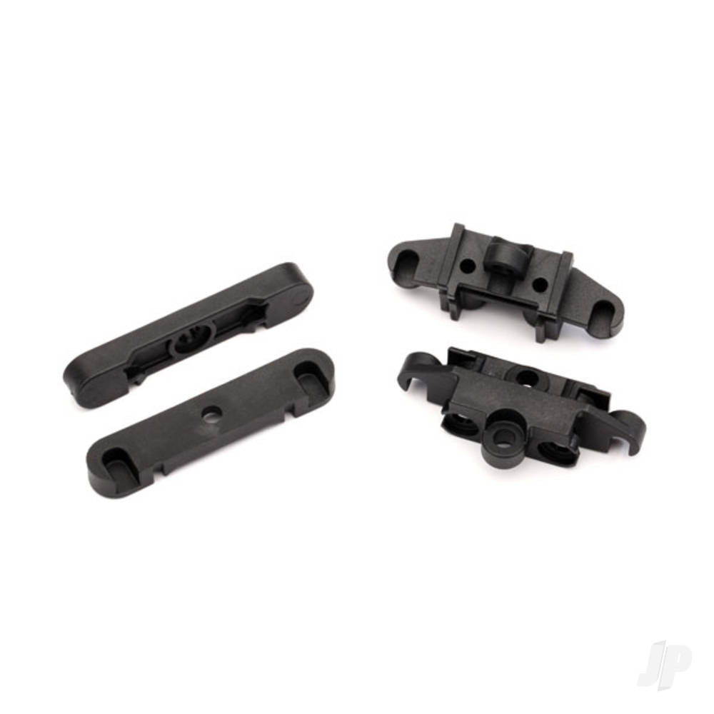 Traxxas Mount, tie bar, Front (1pc) / Rear (1pc) / suspension pin retainer, Front or Rear (2 pcs)