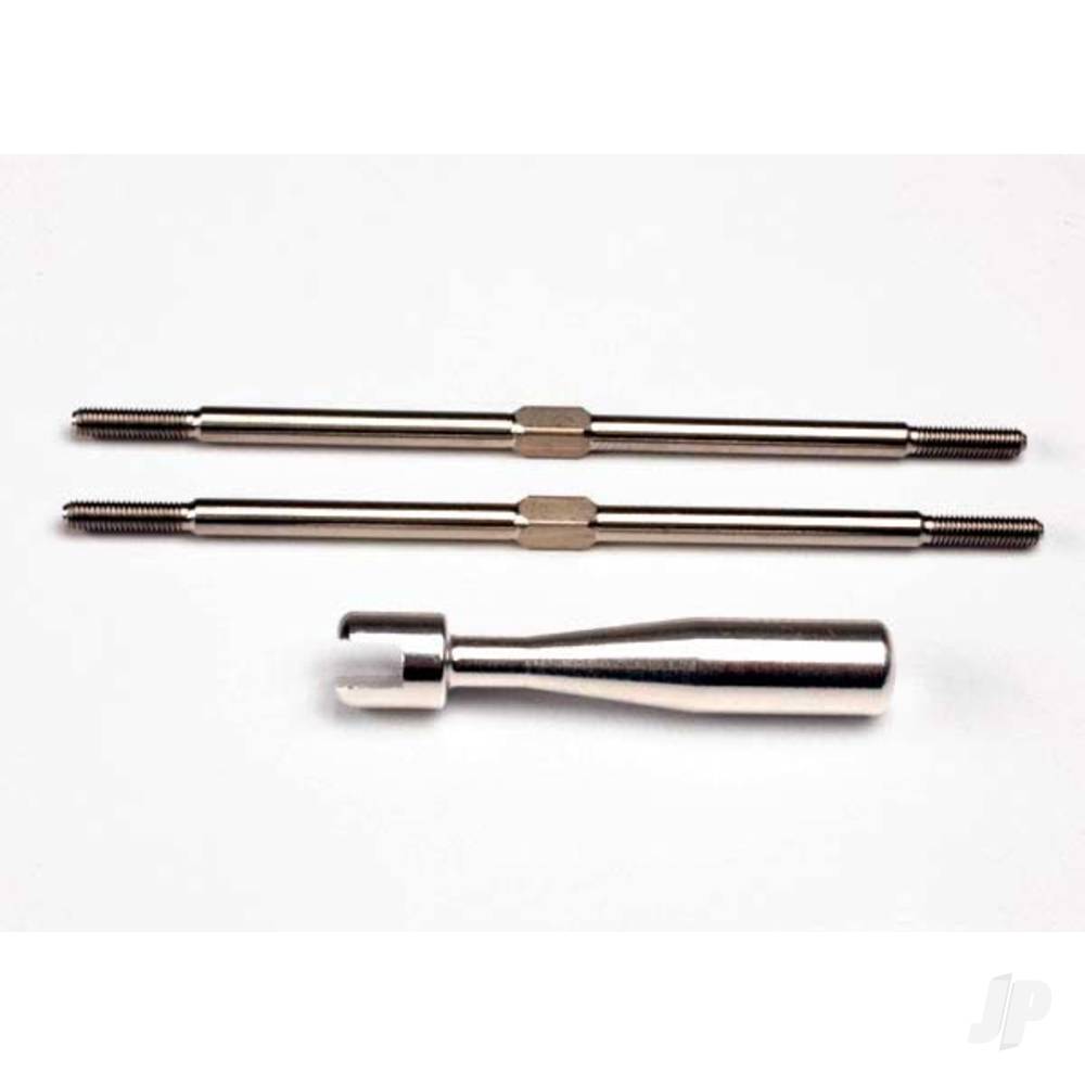 Traxxas Turnbuckles, Titanium 94mm (Front tie rods) (2 pcs) / billet aluminium wrench