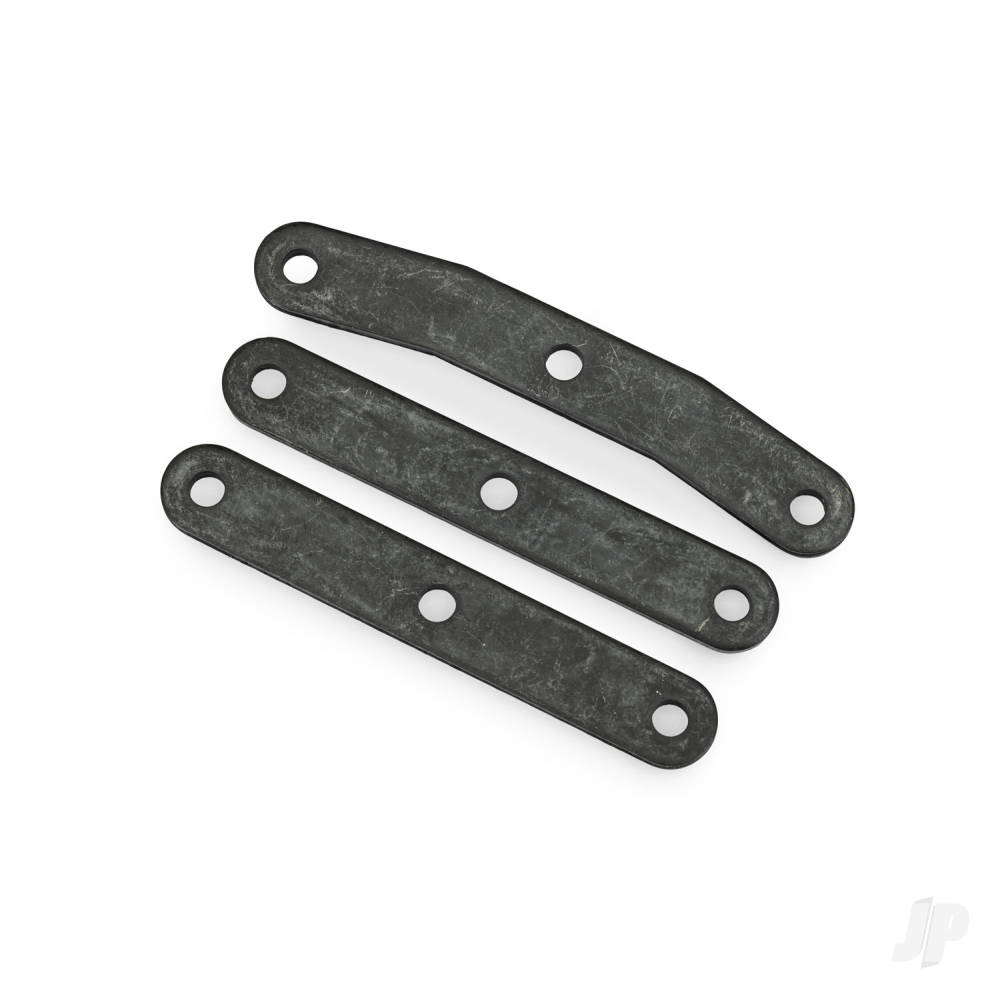 Traxxas Bulkhead tie bar, front, upper (1)/ lower (2) (steel)