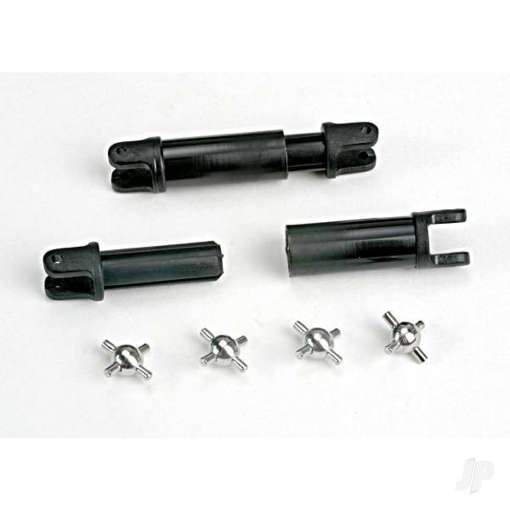 Traxxas Half shafts (internal-splined (2 pcs) / external-splined (2 pcs)) / metal U-joints (4 pcs)