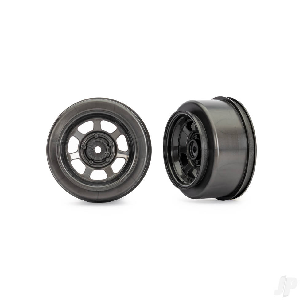 Traxxas Dirt Oval Grey Rear Wheels (2)