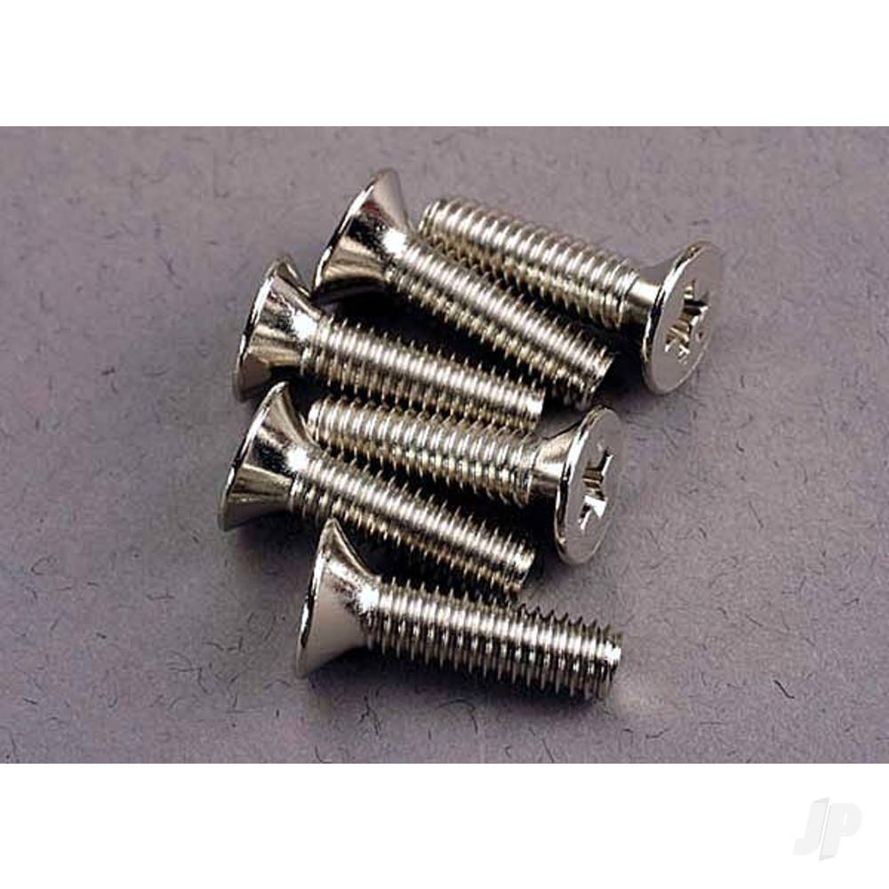 Traxxas Screws, 4x15mm countersunk machine (6 pcs)