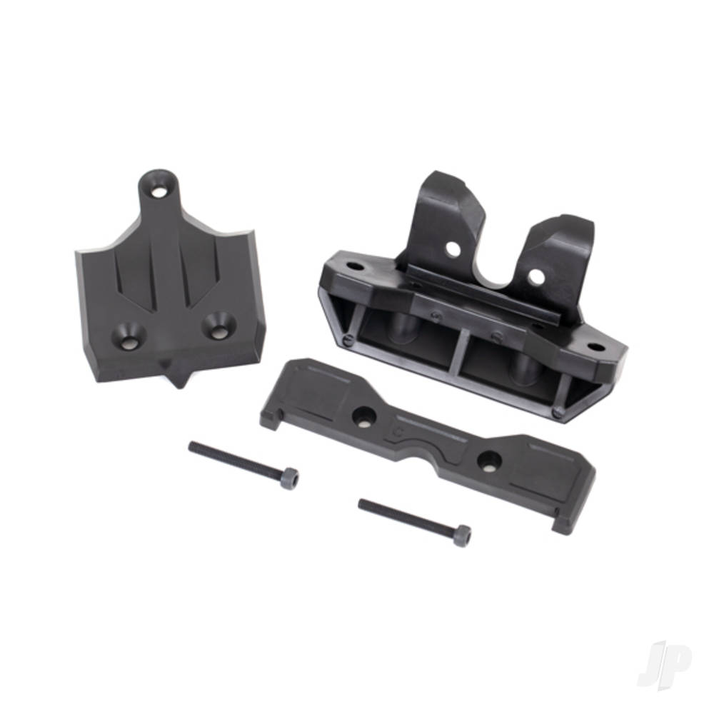 Traxxas Bumper, Rear / Skid plate, rear / tie bar mount, rear / 3x25 CS (2)