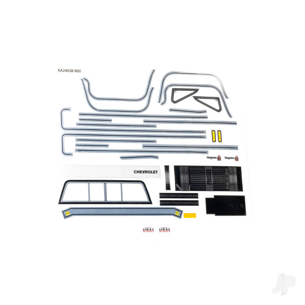 Traxxas Decal sheet, 1:18 TRX-4M Chevrolet K10 Monster Truck (1979)