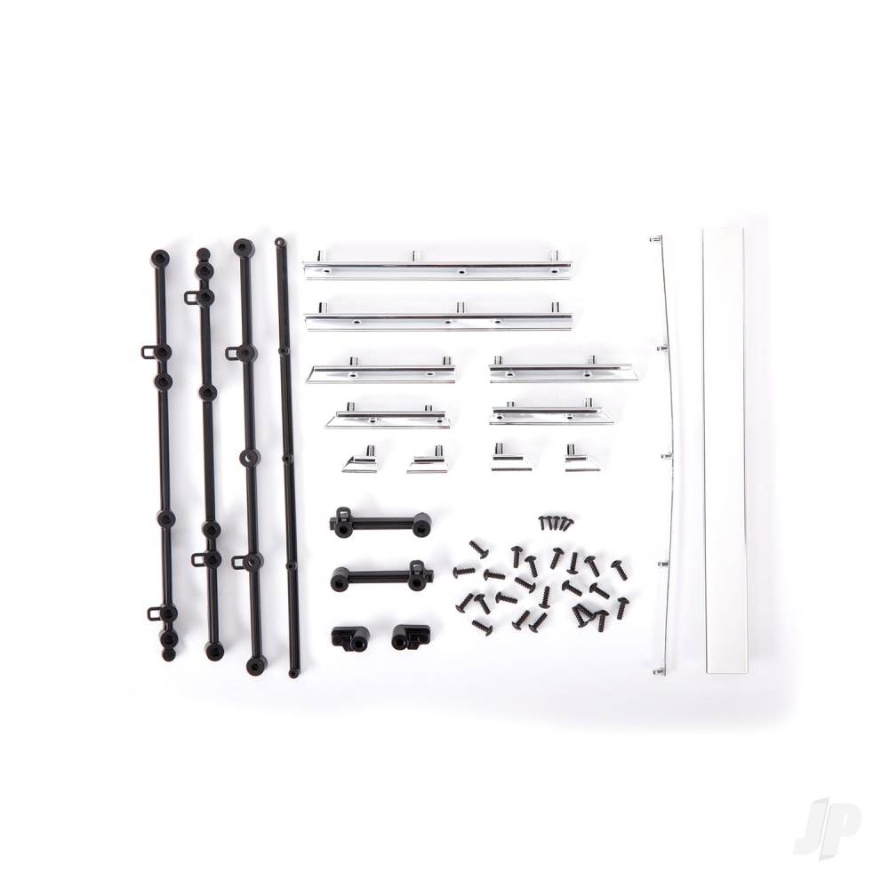 Traxxas Side trim, Chevrolet Blazer (1972), left & right/ rear trim, upper & lower/ retainers, left, right & rear/ 2.6x8 BCS (23)/ 1.6x5 BCS (self-tapping) (5) (fits #9111 body)