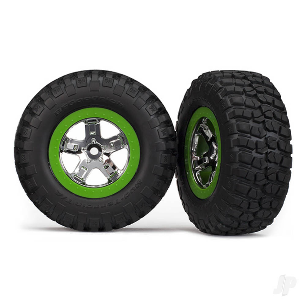 Traxxas Tyres & Wheels, Assembled Glued BFGoodrich Mud-Terrain T / A KM2 Tyre (2 pcs)