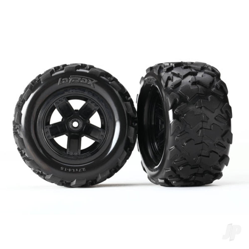 Traxxas Tyres & Wheels, Assembled Glued Teton Tyres (2 pcs)
