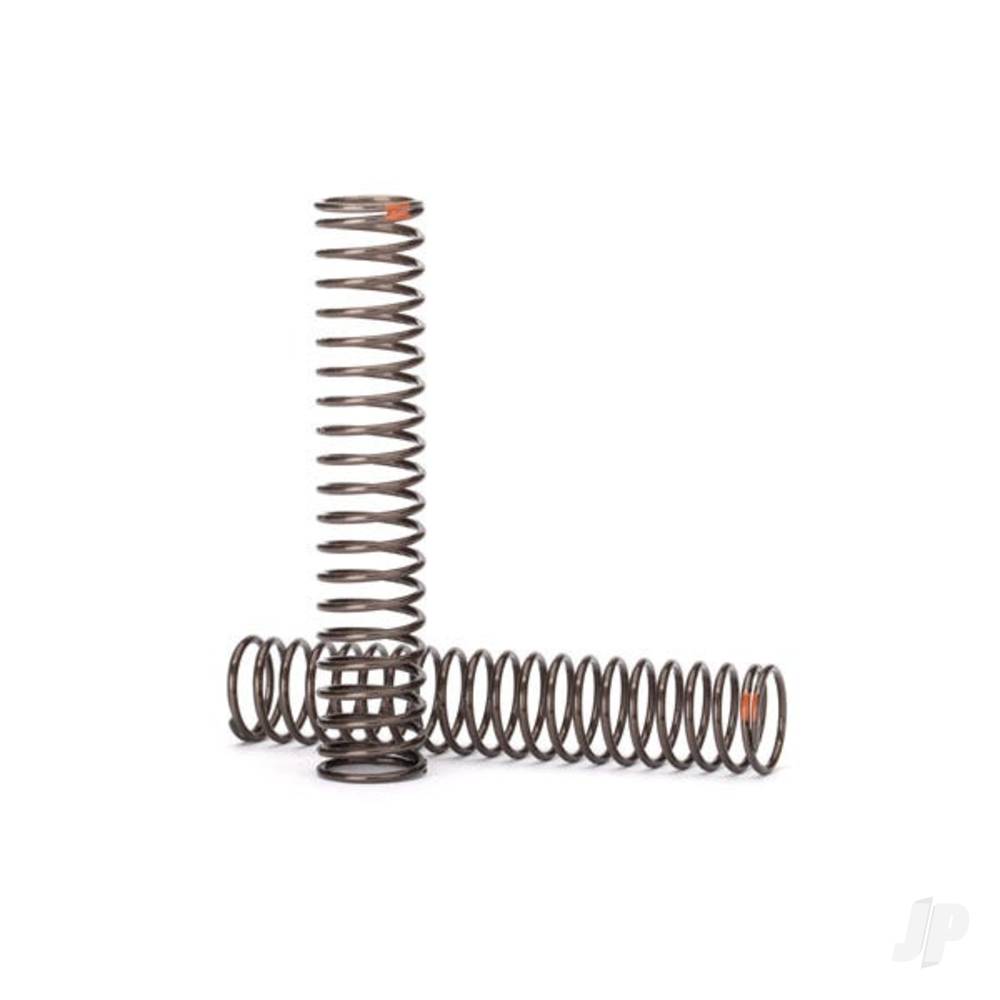 Traxxas Springs, shock, Long (natural finish) (GTS) (0.39 rate, Orange stripe) (for use with TRX-4 Long Arm Lift Kit)