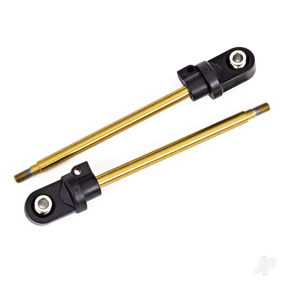 Traxxas Shock shaft, 92mm (GTX) (TiN-coated) (2) (assembled with rod ends & hollow balls)