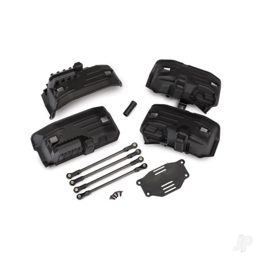 Traxxas Chassis conversion kit, TRX-4 (long to short wheelbase) (includes rear upper & lower suspension links, front & rear inner fenders (for clipless body mounting), short female half shaft, battery tray, 3x8mm FCS (4)) (fits #8050 series bodies)