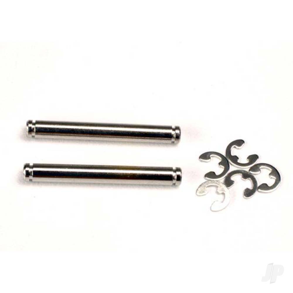 Traxxas Suspension pins, 26mm (kingpins) (2 pcs) / E-clips (4 pcs)