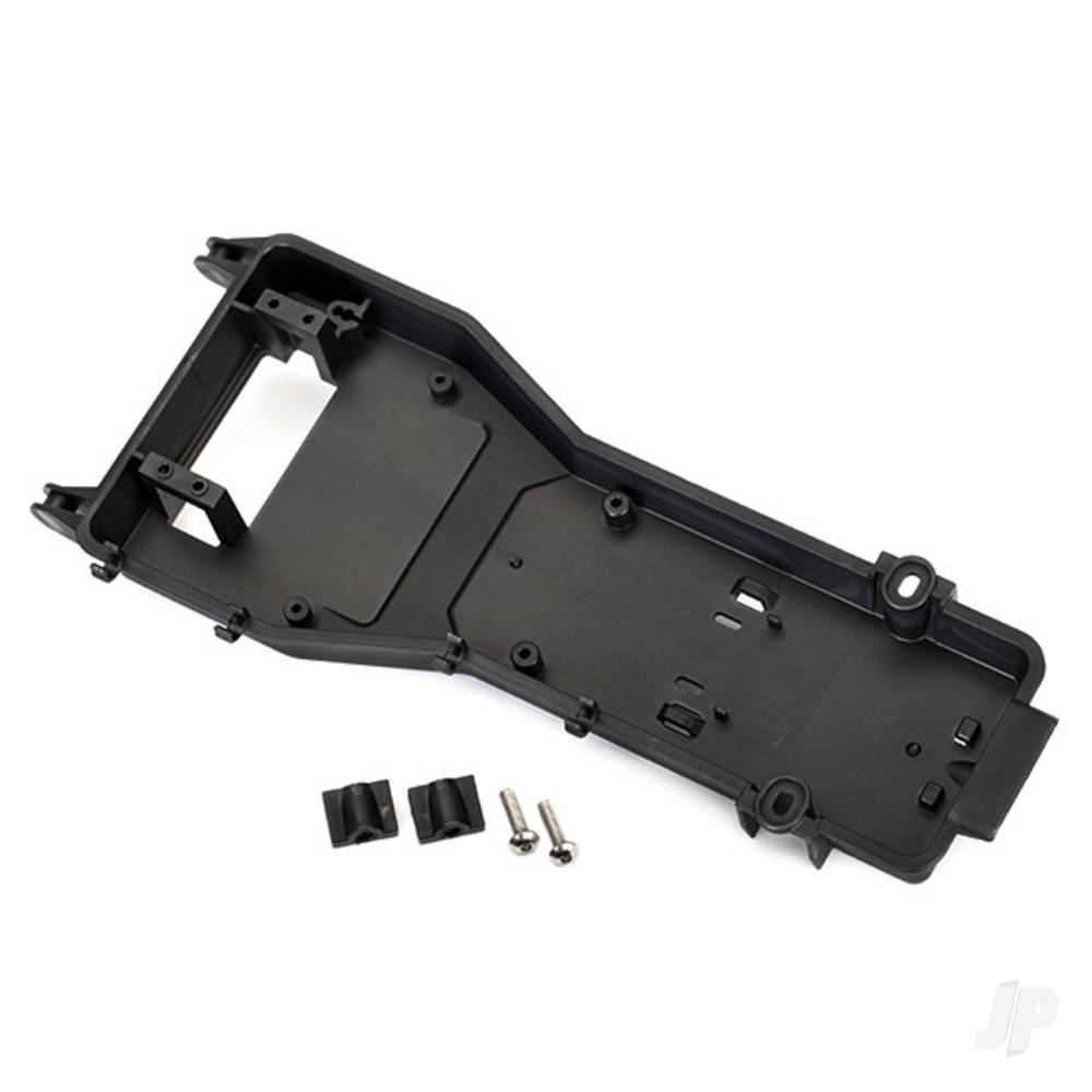 Traxxas Radio tray / radio tray retainer (2 pcs) / 4x16mm BCS (stainless) (2 pcs)