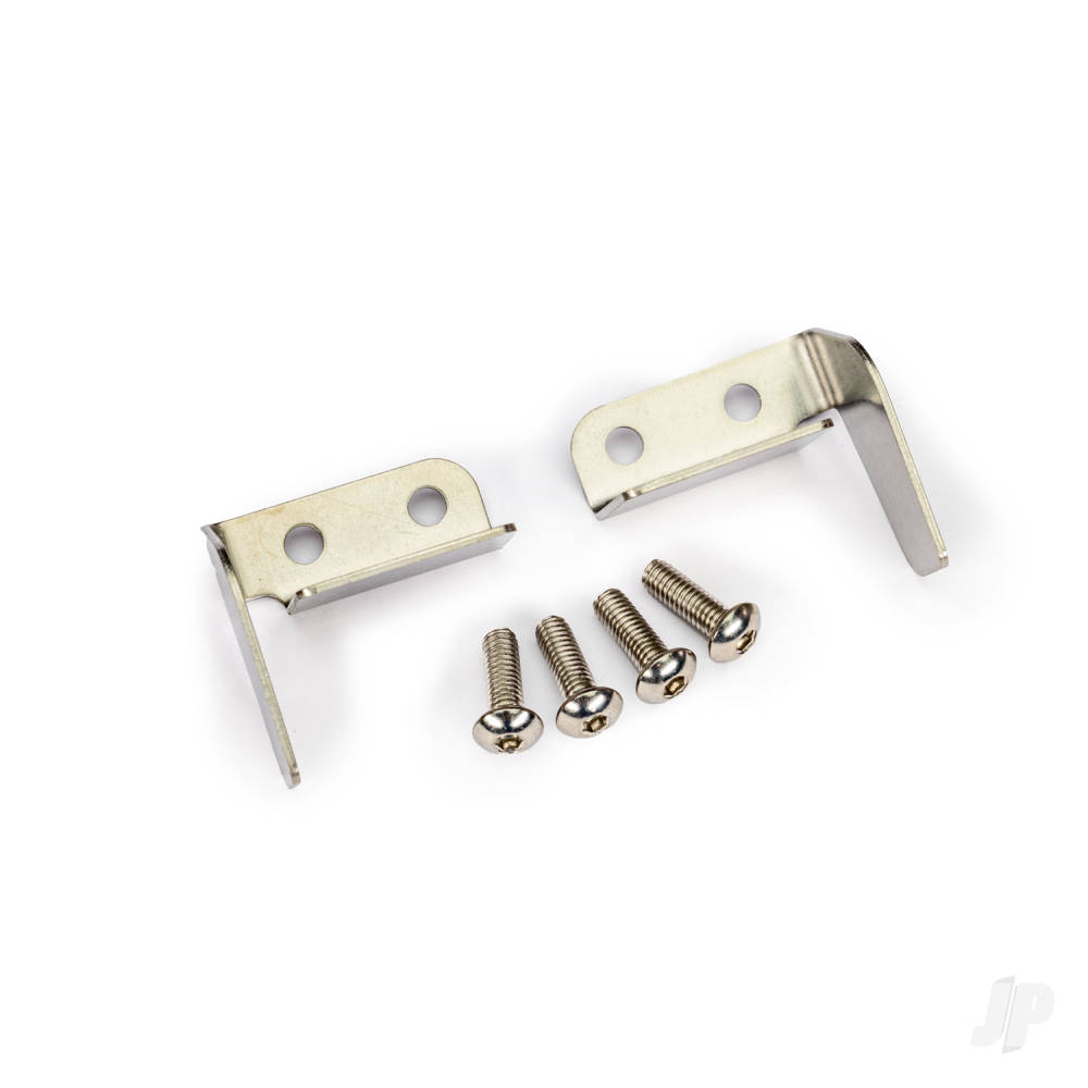 Traxxas Trim tab & turn fin (left & right)/ 4x12mm BCS (stainless) (4)