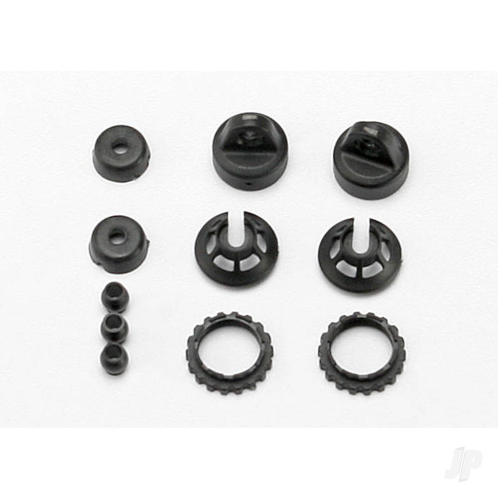 Traxxas Caps & spring retainers, GTR shock (upper cap (2 pcs) / hollow balls (4 pcs) / bottom cap (2 pcs) / upper retainer (2 pcs) / lower retainer (2 pcs))