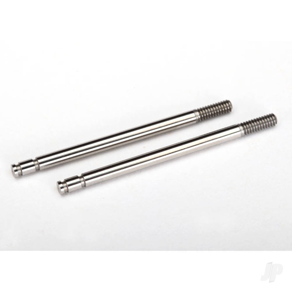 Traxxas Shock shafts, Steel, Chrome finish (2 pcs)