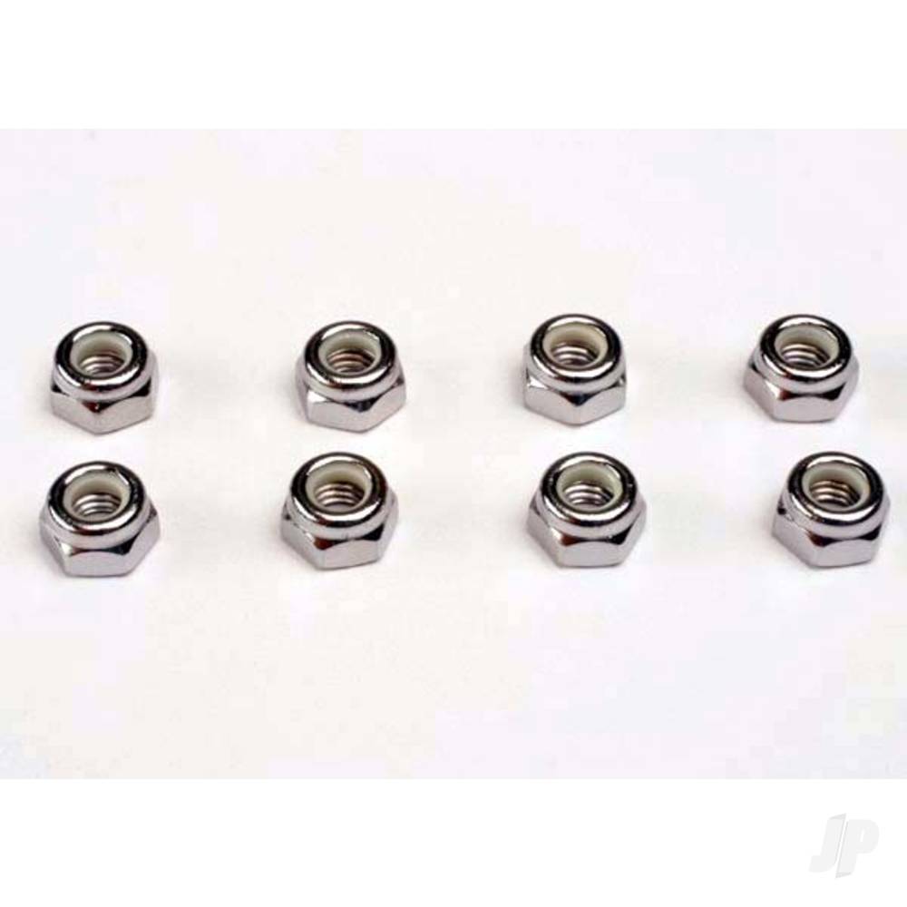 Traxxas Nuts, 5mm nylon locking (8 pcs)