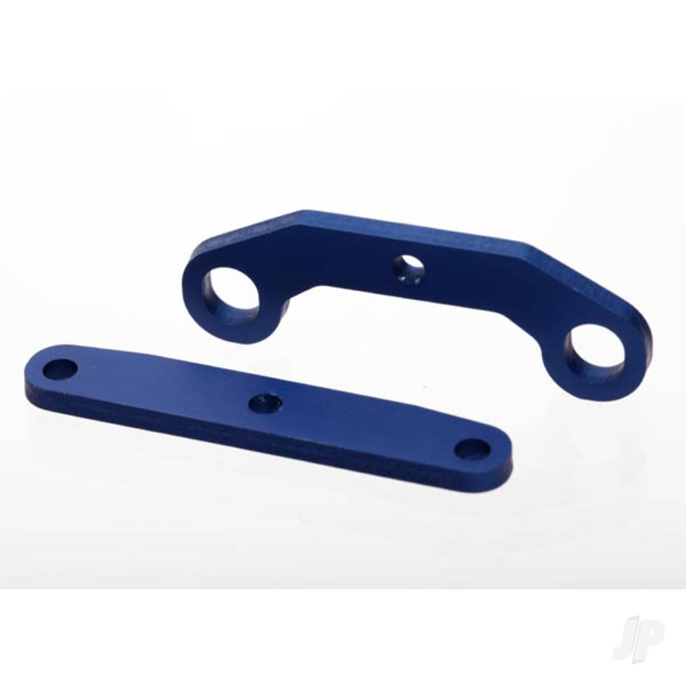 Traxxas Bulkhead, tie bars, Front & Rear, aluminium (Blue-anodised)