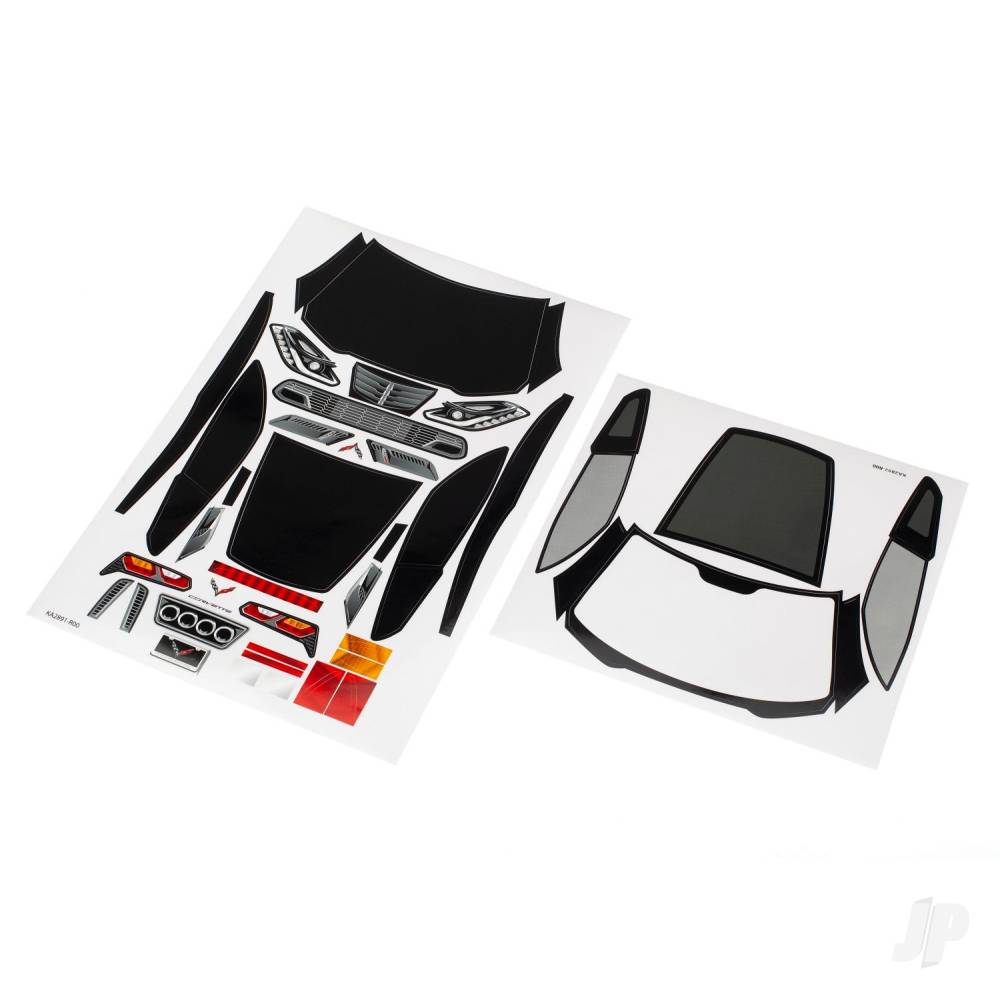 Traxxas Decal sheet, Chevrolet Corvette Z06