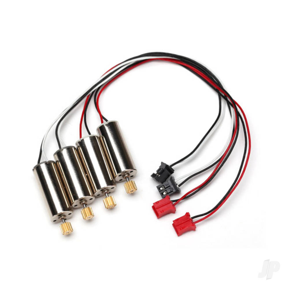 Traxxas Motor, clockwise (high output, Red connector) (2 pcs) / motor, counter-clockwise (high output, Black connector) (2 pcs)
