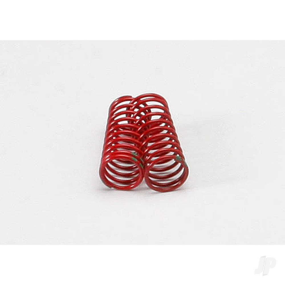 Traxxas Spring, shock (Red) (GTR) (1.8 rate double Green stripe) (1 pair)