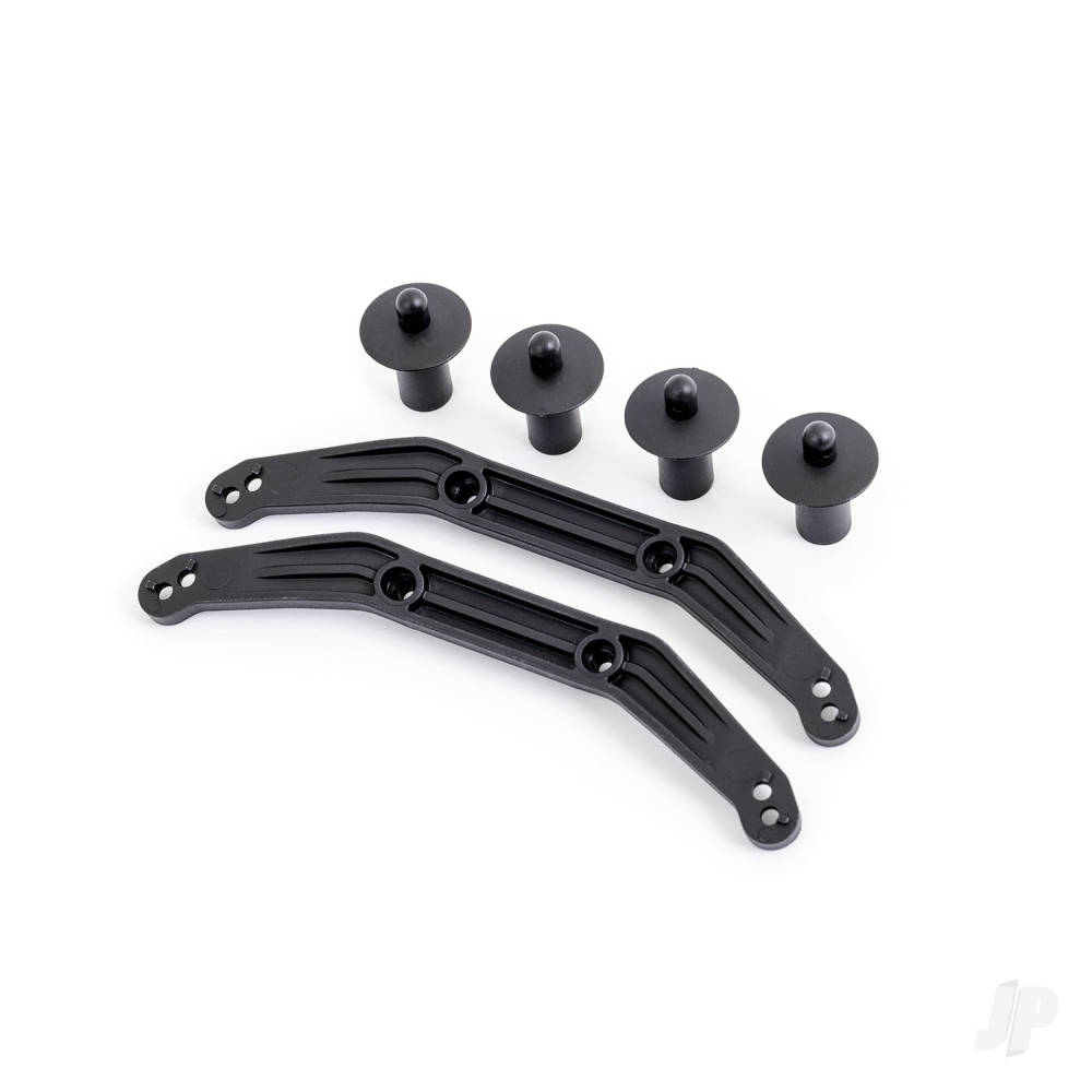 Traxxas Body mounts, Front & Rear, extreme heavy duty (for use with #9080 upgrade kit)
