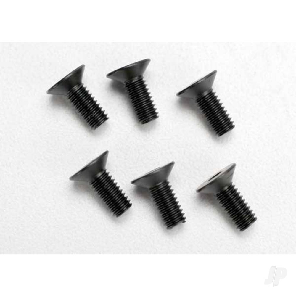 Traxxas Screws, 4x10mm countersunk machine (hex drive) (6 pcs)