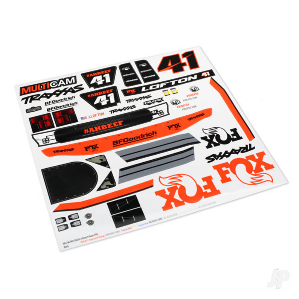 Traxxas Decals, Unlimited Desert Racer, Fox Edition