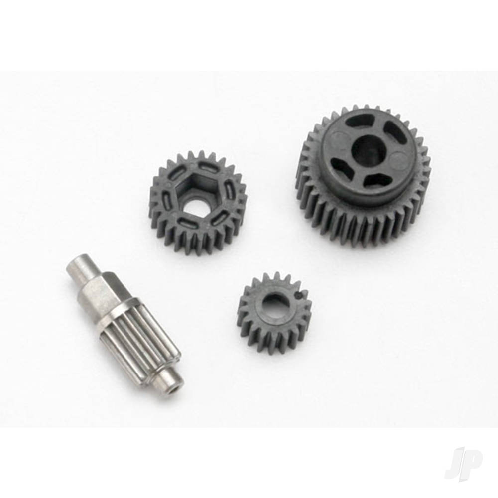 Traxxas Gear Set, transmission (includes 18T, 25T input gears, 13T idler gear (Steel), 35T output M3x13.75 screw pin)