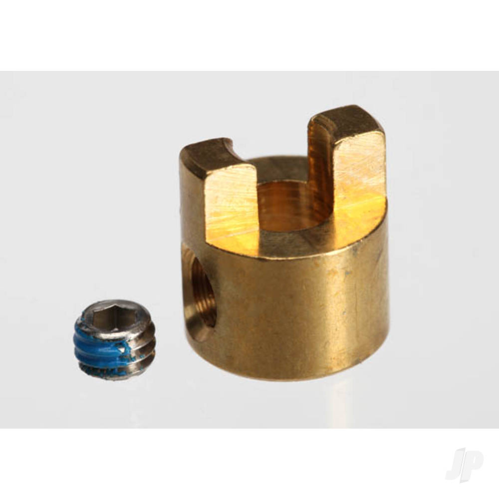 Traxxas Drive dog / 4x3mm GS (stainless, with threadlock) (1pc)