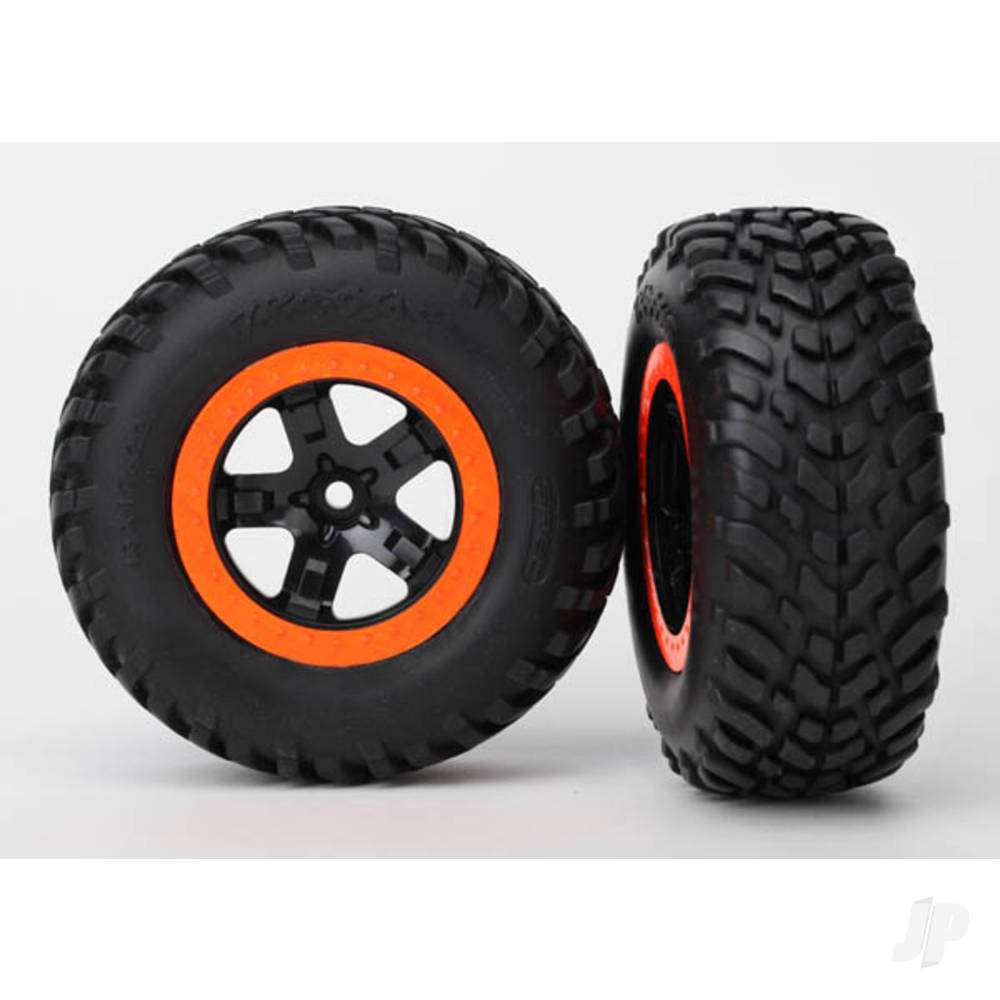 Traxxas Wheels & Tyres, Assembled Glued SCT Off-Road Racing Tyres (2 pcs)