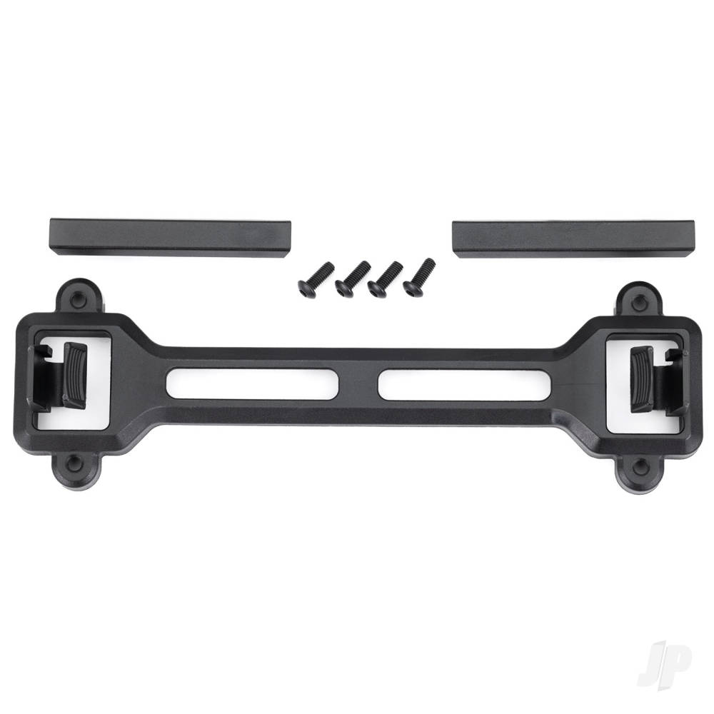 Traxxas Latch, body mount, rear/ rear latch mount (2)/ 3x8mm BCS (4) (for clipless body mounting) (attaches to #10111 body)