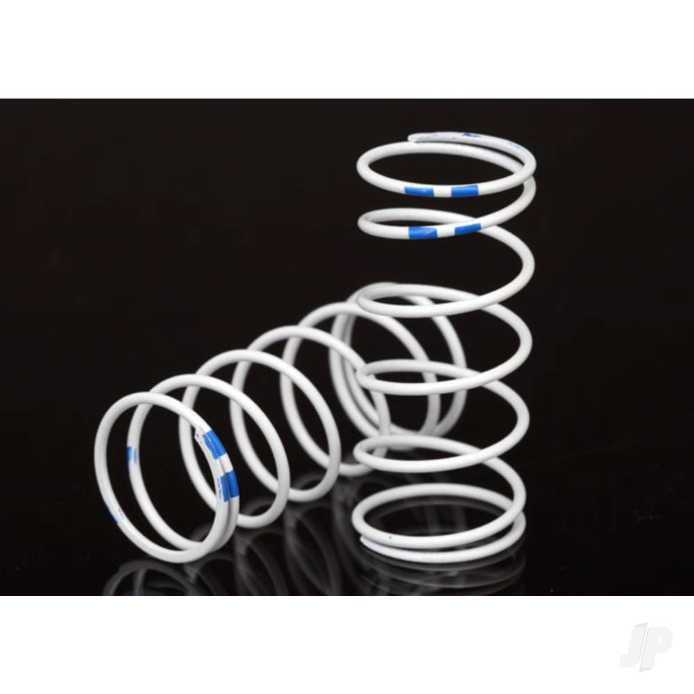 Traxxas Spring, shock, White (GTR Long) (0.892 rate Blue) (1 pair)