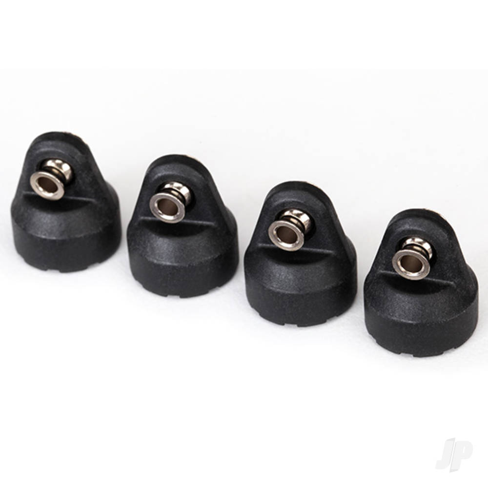 Traxxas Shock caps (Black) (4 pcs) (assembled with hollow balls)