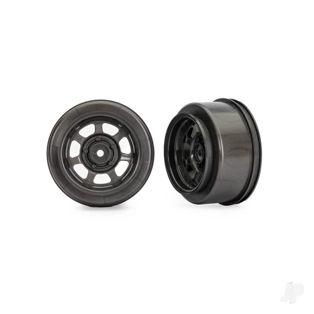 Traxxas Dirt Oval Grey Front Wheels (2)