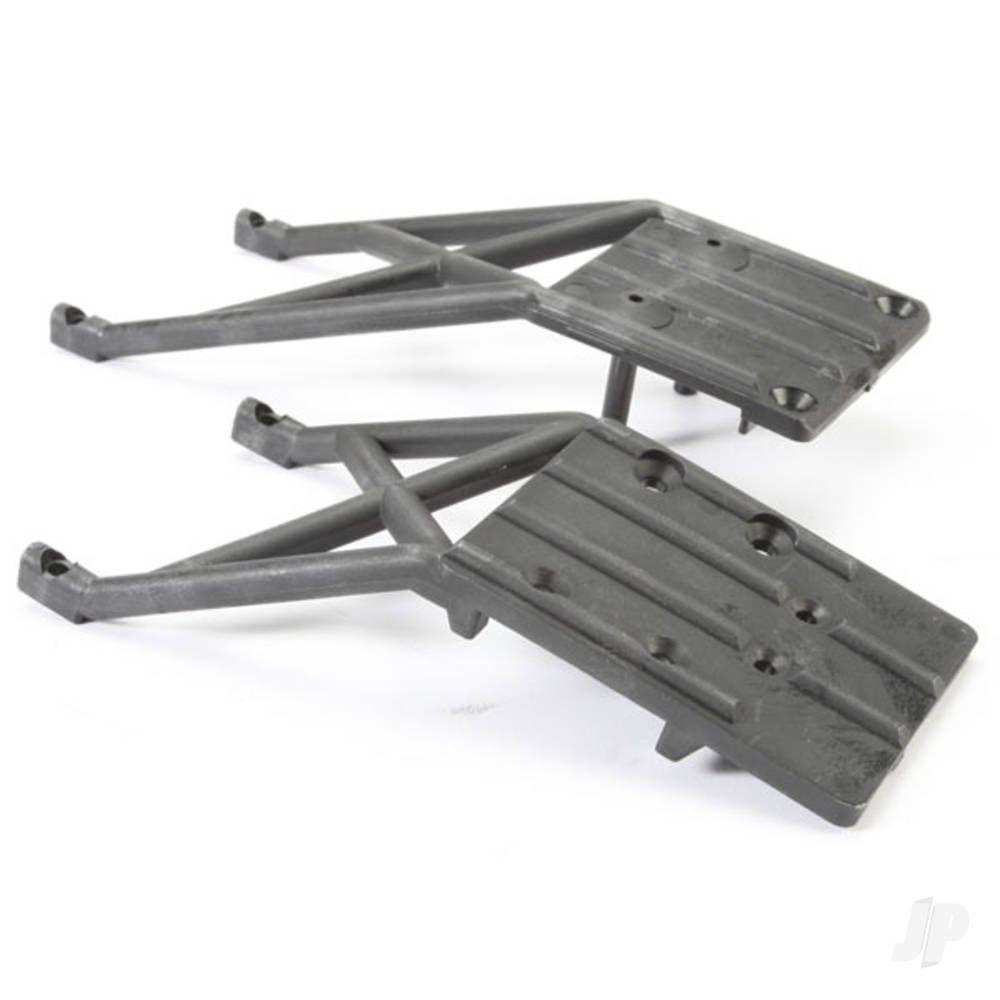 Traxxas Skid plates, Front & Rear (Black)-1