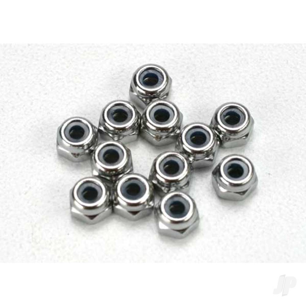 Traxxas Nuts, 2.5mm nylon locking (12 pcs)