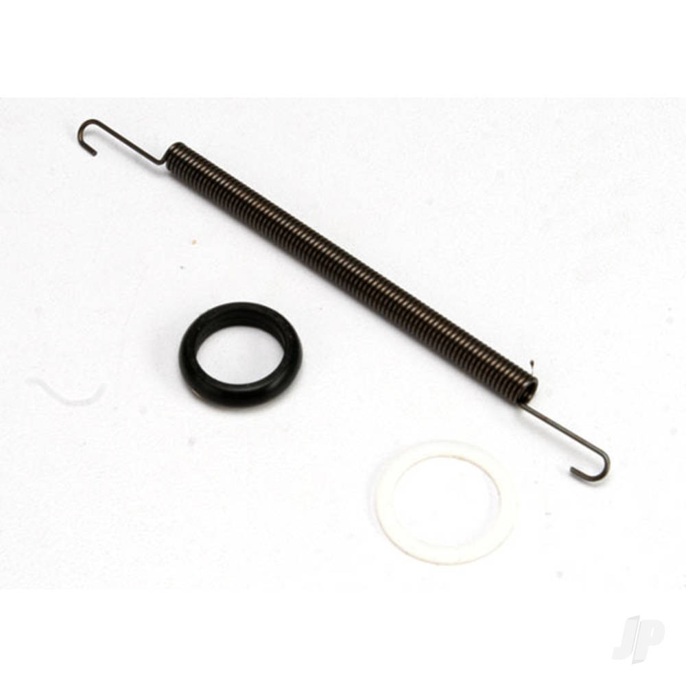 Traxxas Spring, header (for Revo big block header) / o-ring (1pc) & gasket (1pc) (for exhaust header flange)