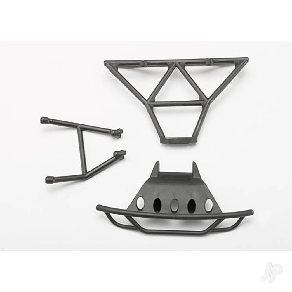 Traxxas Bumpers, Front (1pc) / Rear (1pc) / 2.5x14mm CS (2 pcs) (1:16 Slash)