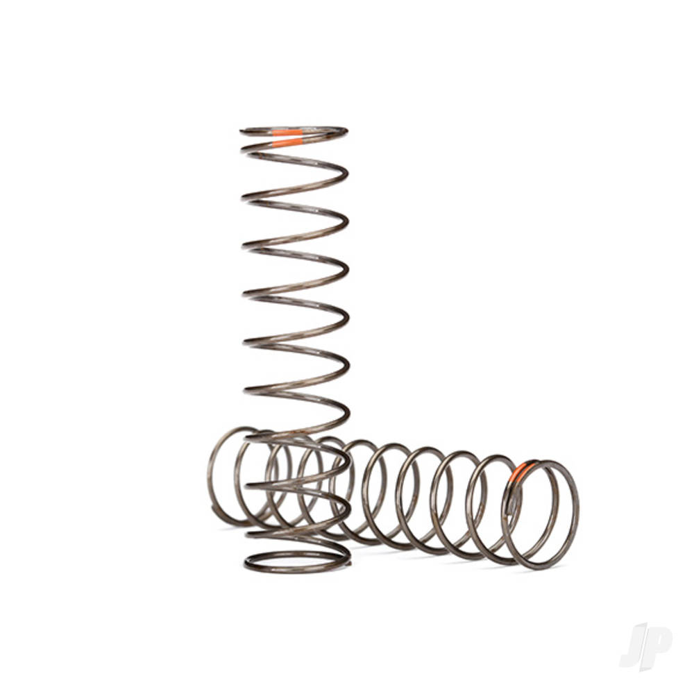 Traxxas Springs, shock (natural finish) (GTS) (0.39 rate, Orange stripe) (2 pcs)