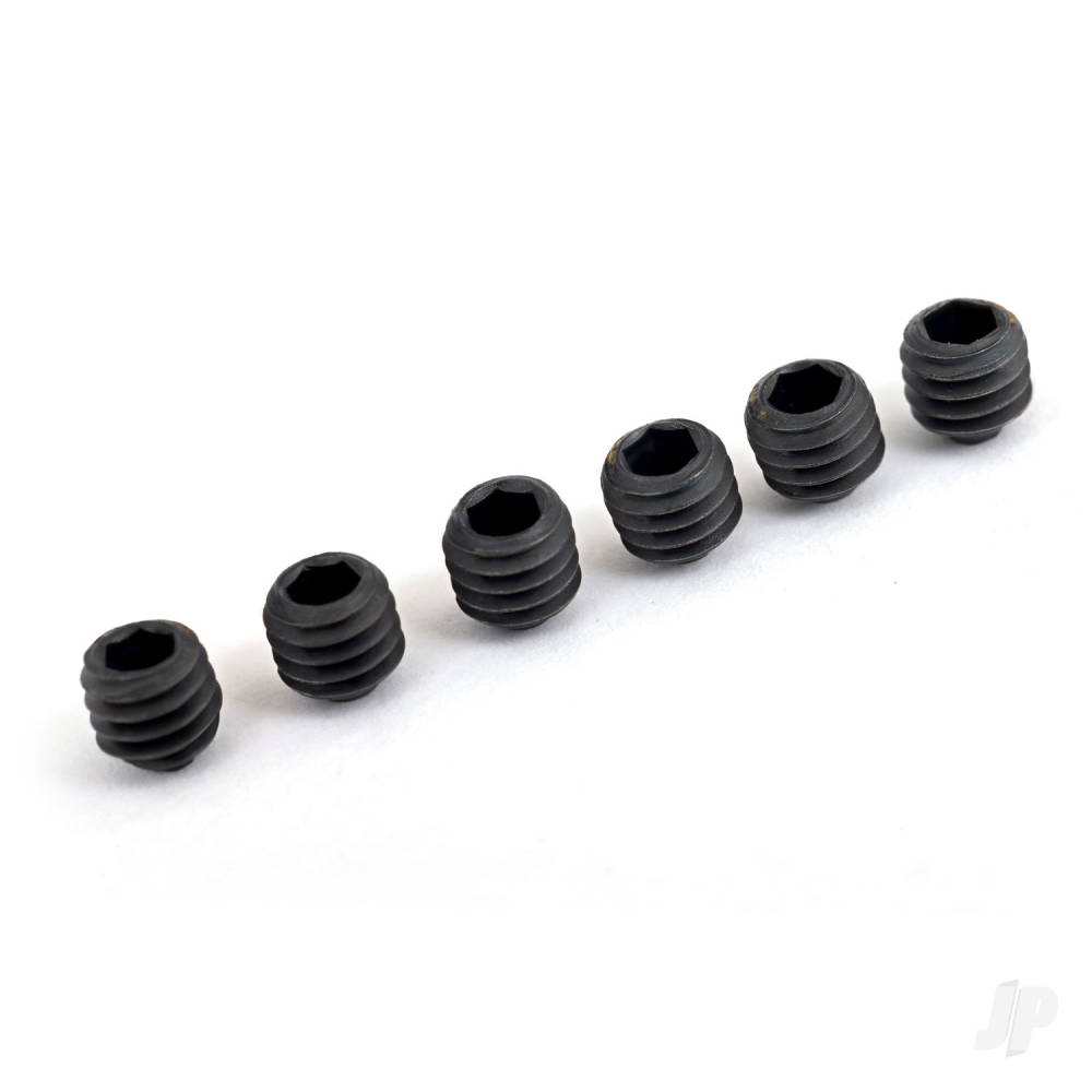 Traxxas Screws, set (grub), 4mm (with heavy duty threadlock) (6 pcs)
