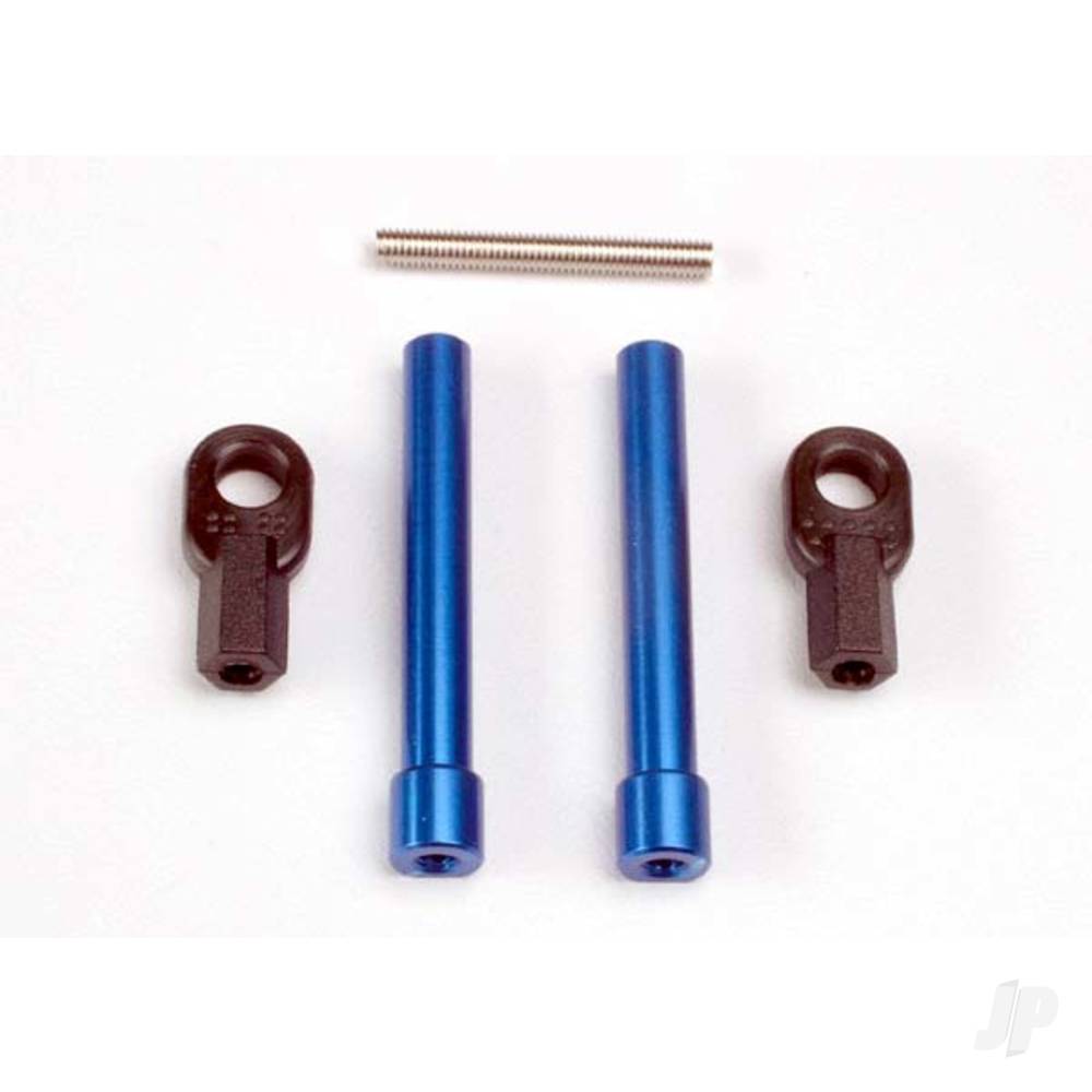 Traxxas Bellcrank posts, aluminium (2 pcs) / steering link threaded rod (3x25mm) / Long rod ends (2 pcs)