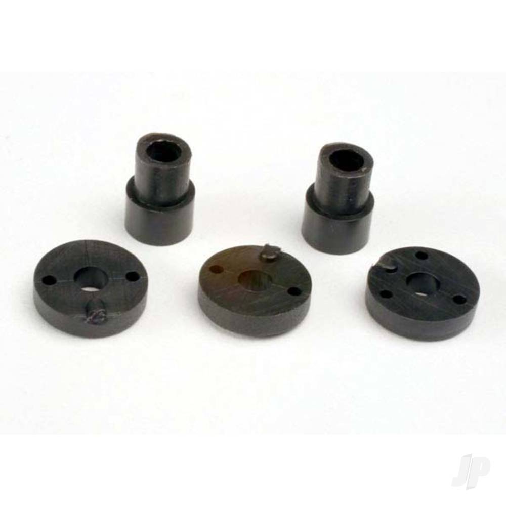 Traxxas Piston head Set (2-hole (2 pcs) / 3-hole (2 pcs)) / shock mounting bushings & washers (2 pcs) (Big Bore shocks)