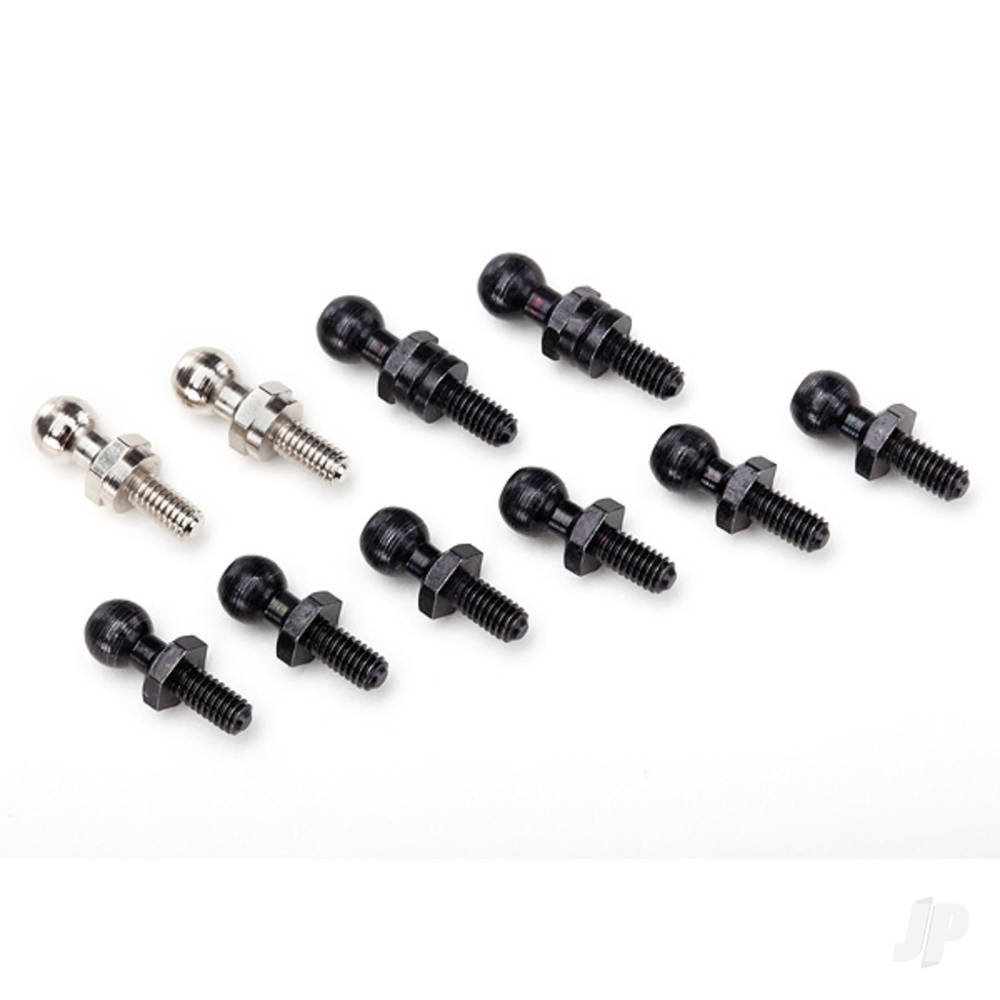 Traxxas Pivot balls: Black (6 pcs), Silver (2 pcs), Black (Long) (2 pcs)