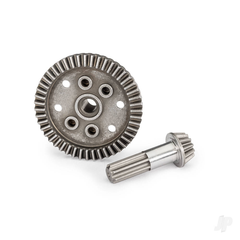 Traxxas Ring gear, differential, 47-tooth, pinion gear, differential, 12-tooth (planetary) (front)