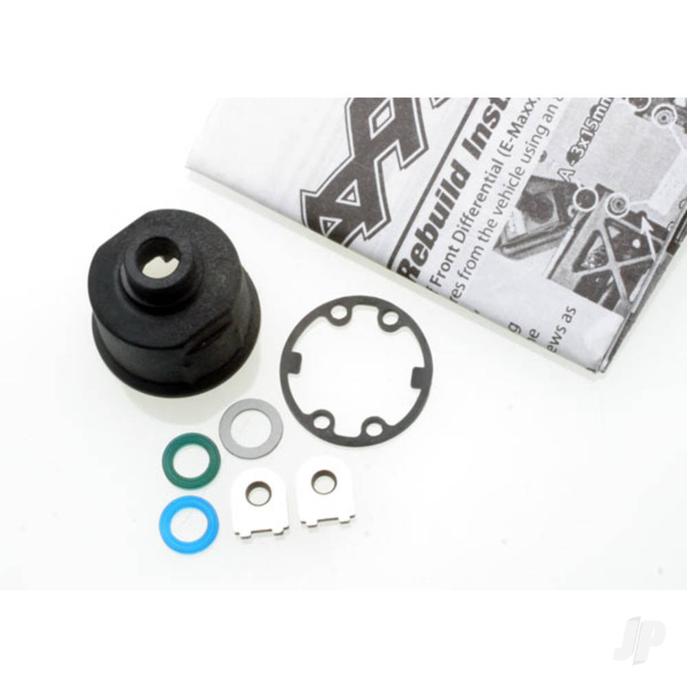 Traxxas Carrier, Differential (heavy duty) / x-ring gaskets (2 pcs) / ring gear gasket / bushings (2 pcs) / 6x10x0.5 TW