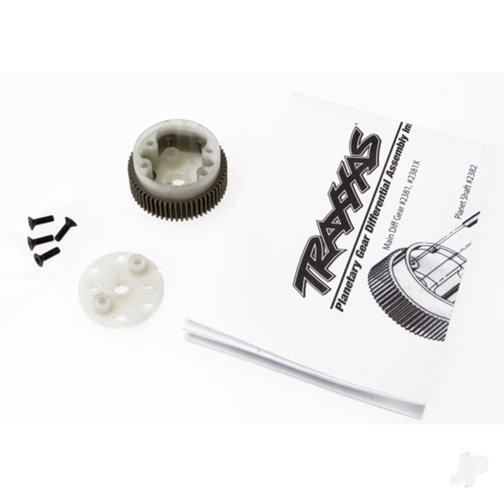 Traxxas Main diff with Steel ring gear / side cover plate / screws (Bandit, Stampede, Rustler)