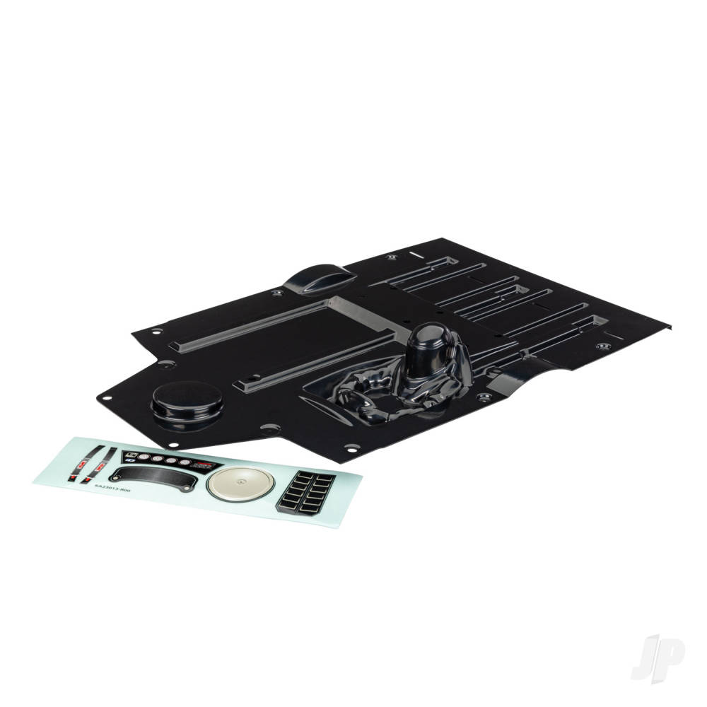 Traxxas Interior, Slash Mudboss, Black (painted)/ decal sheet