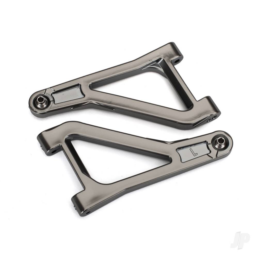 Traxxas Suspension arms, upper (left & right) (Satin Black Chrome-plated) (assembled with hollow balls)